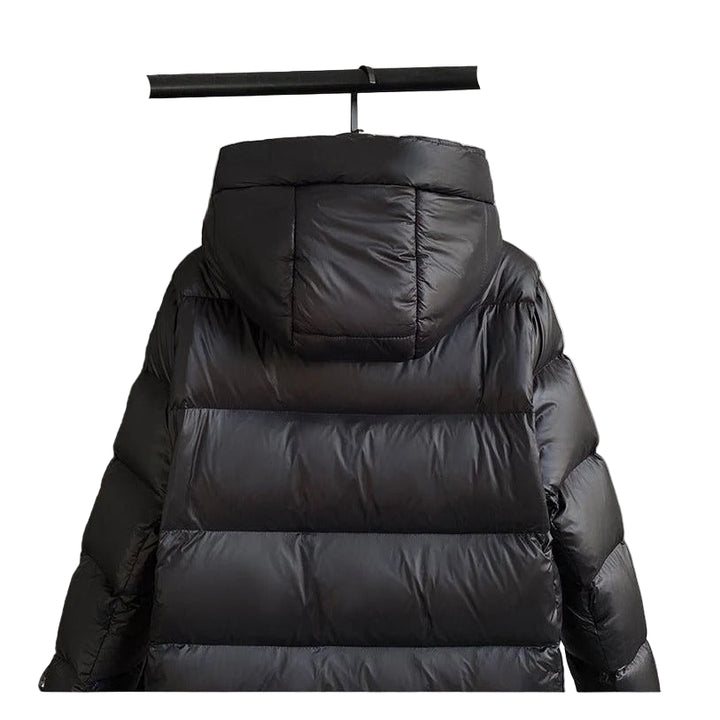 Women’s Long Quilted Puffer Coat – Hooded Winter Outerwear