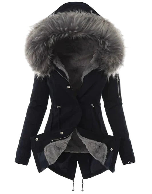 Women’s Luxe Faux Fur Hooded Parka