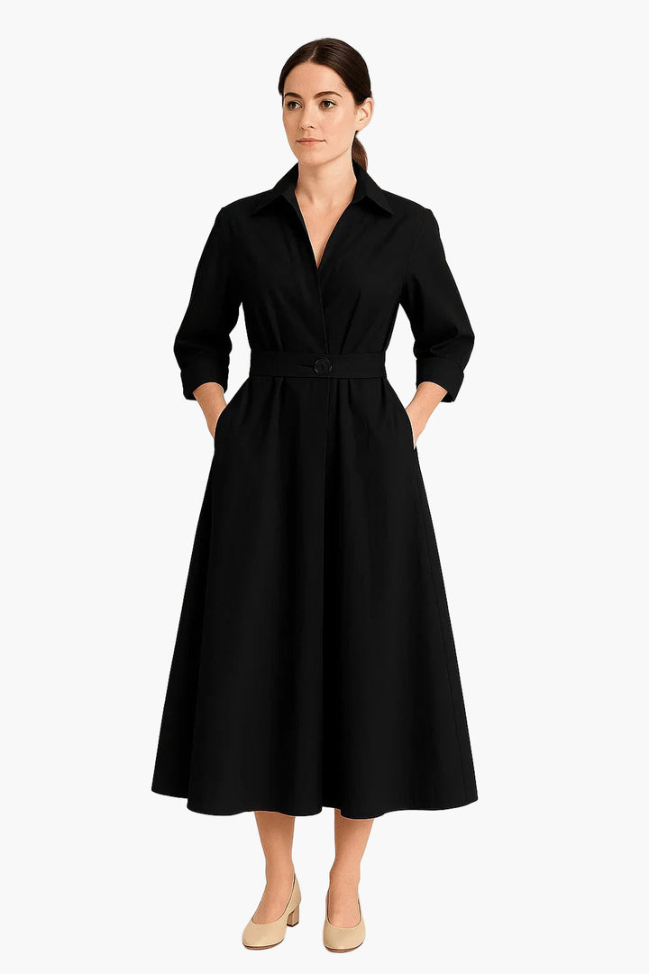 Women’s Cotton Midi Shirt Dress
