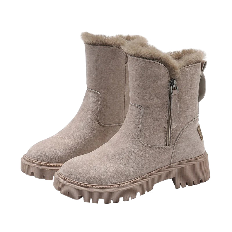 Women’s Warm Winter Ankle Boots – Thermal Lined Non-Slip Snow Footwear