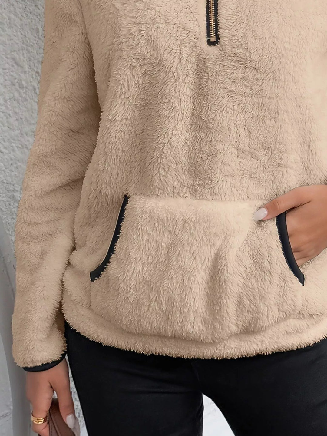 Women’s Half-Zip Teddy Fleece Pullover