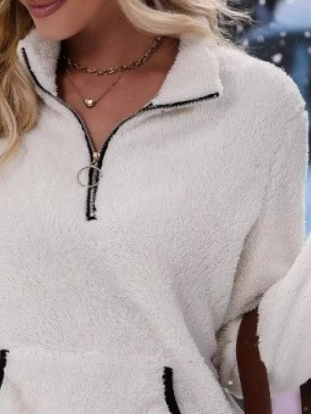 Women’s Half-Zip Teddy Fleece Pullover