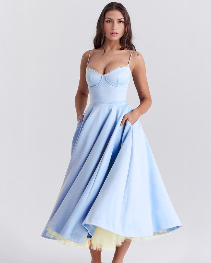Elowen – Satin Midi Dress