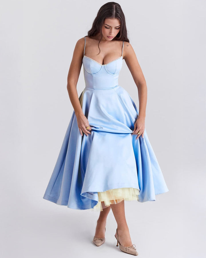 Elowen – Satin Midi Dress