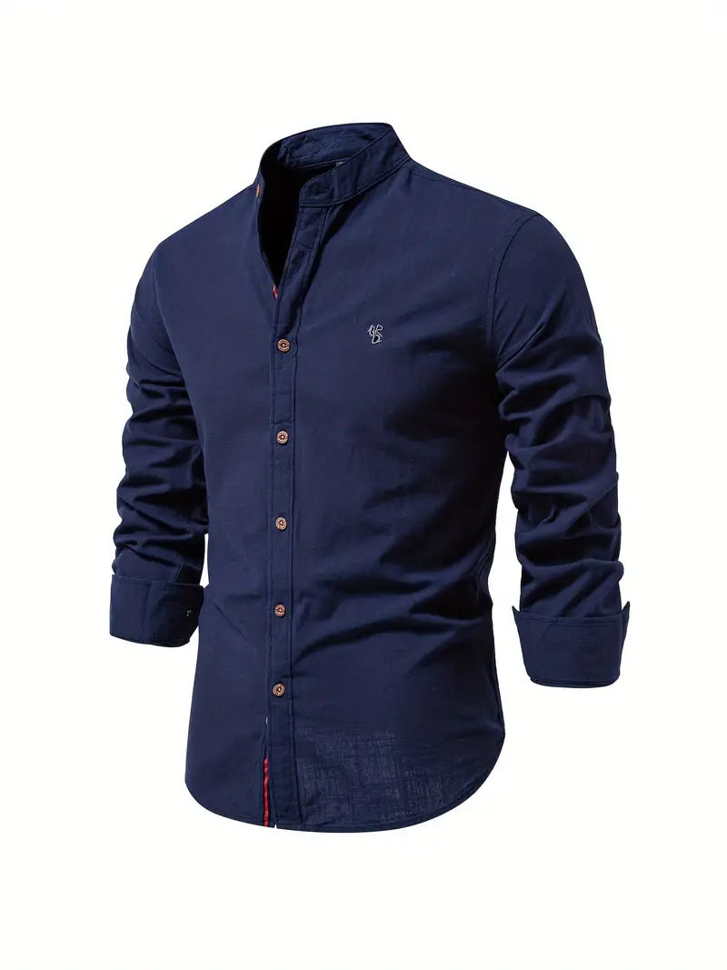Men's Casual Button-Up Shirt