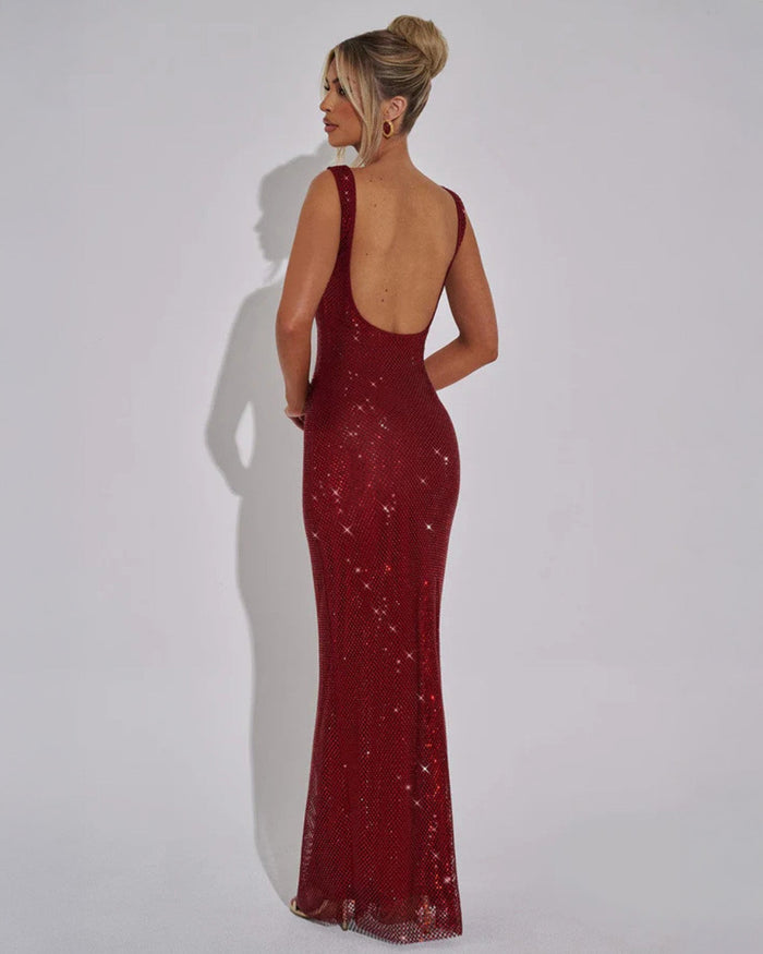 Celeste Embellished Evening Gown