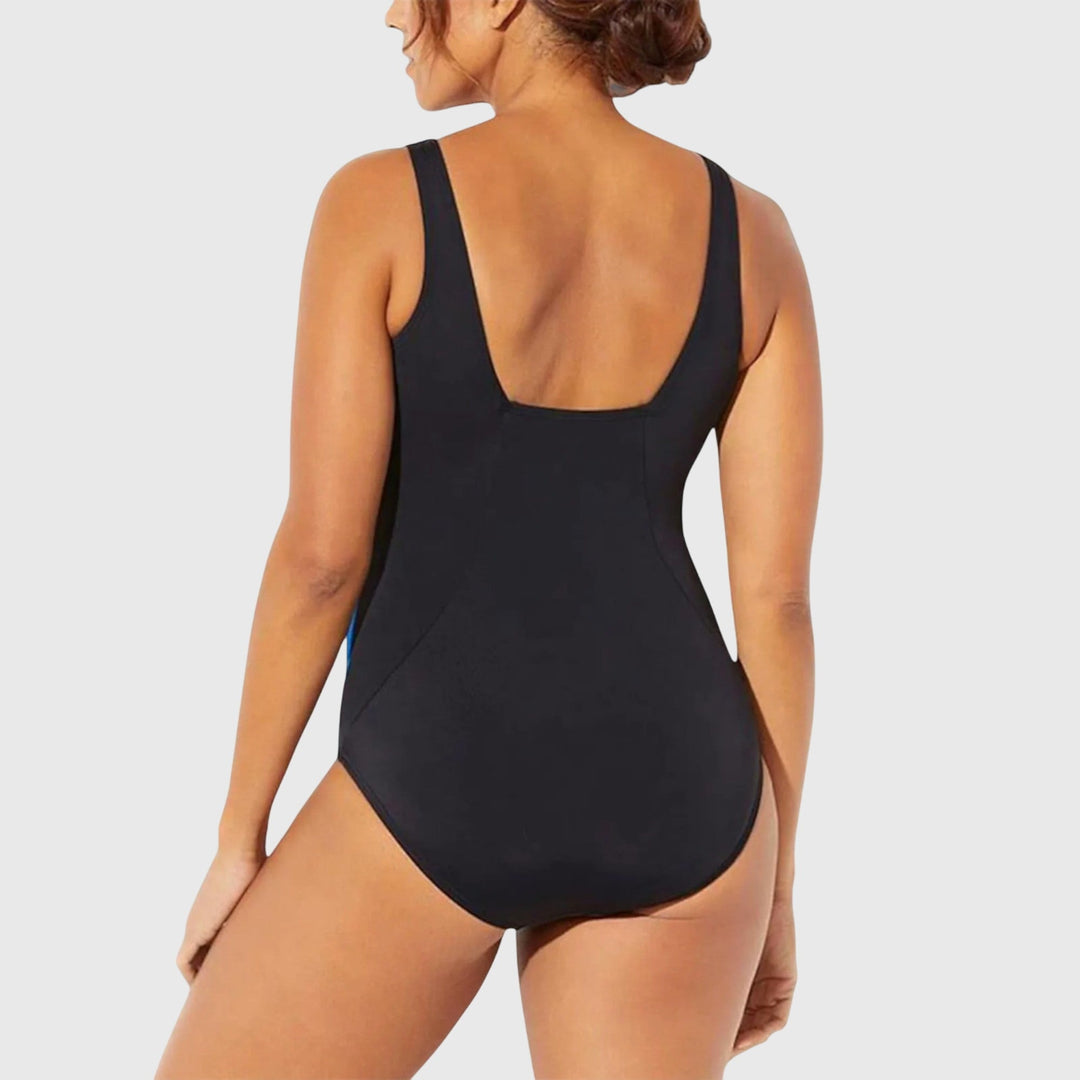 Women's Printed Body-Shaping One-Piece Swimsuit