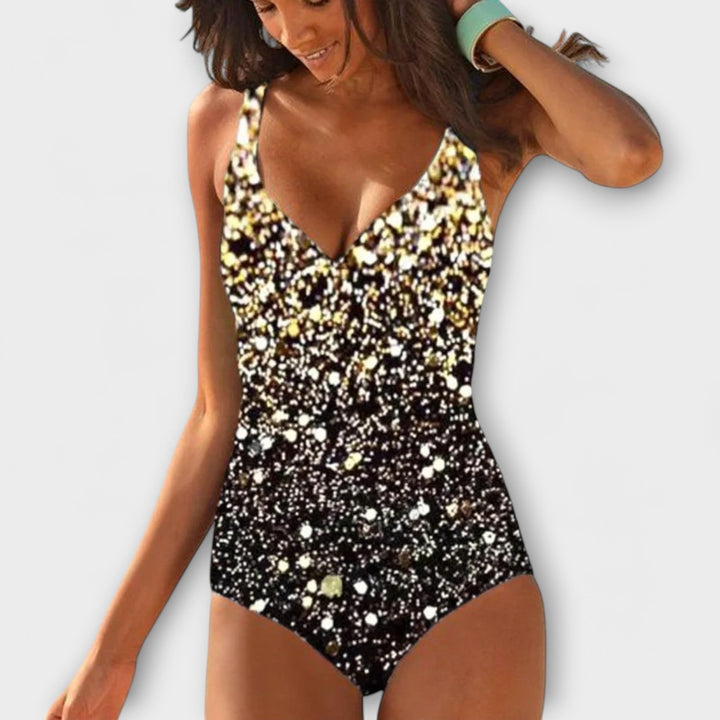 Women's Wrap-Front One-Piece Swimsuit