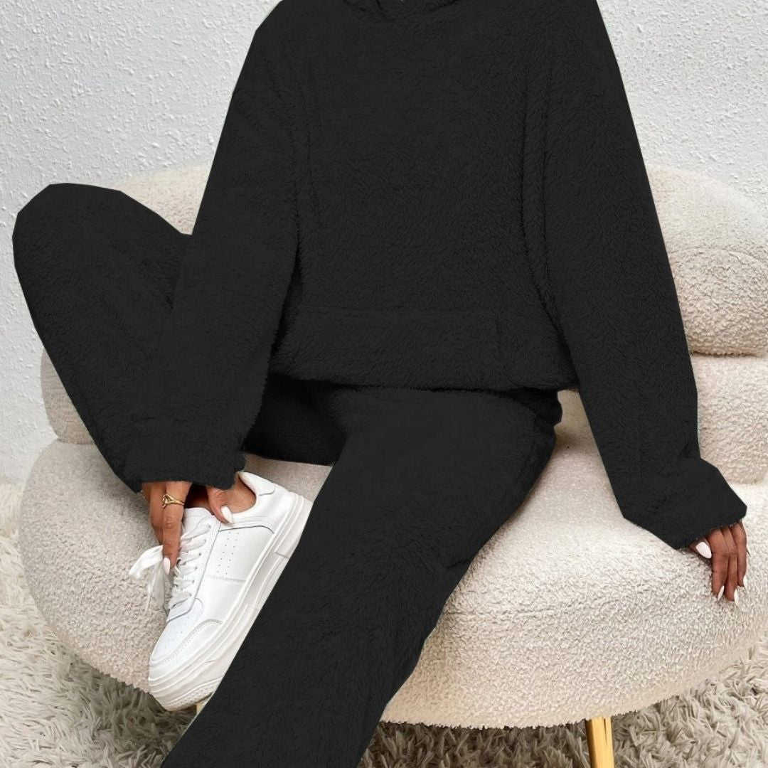 Women’s fleece loungewear set cosy winter tracksuit