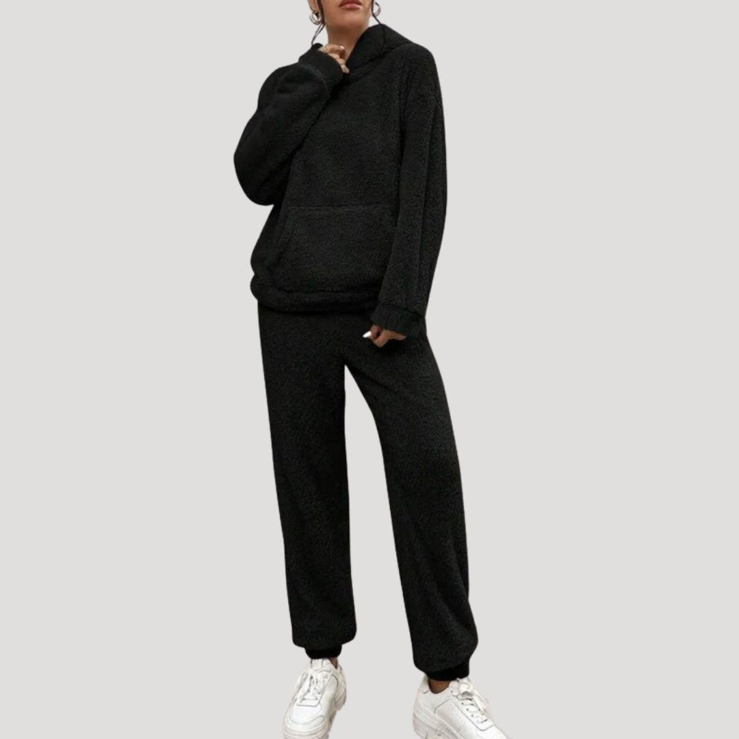 Women’s fleece loungewear set cosy winter tracksuit