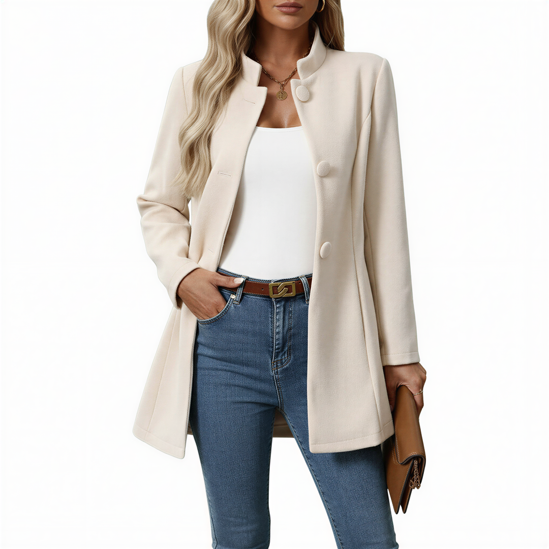 Hallie Women’s Button-Down A-Line Coat