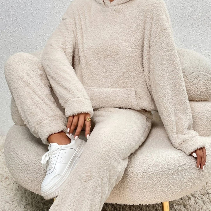 Women’s fleece loungewear set cosy winter tracksuit