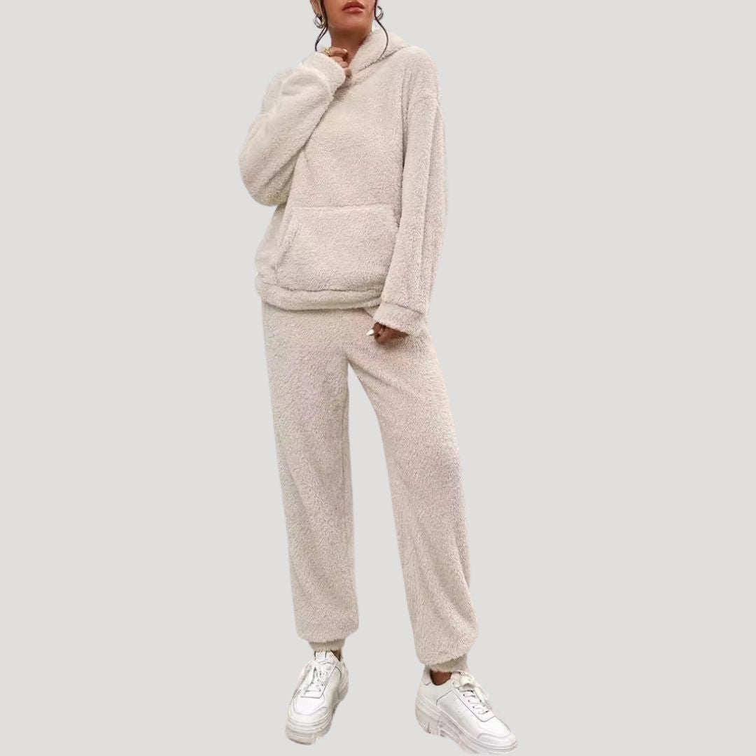 Women’s fleece loungewear set cosy winter tracksuit