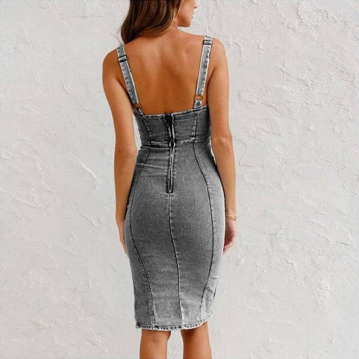 Women’s Denim Midi Dress