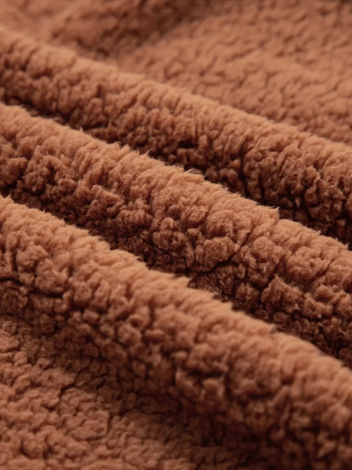 Marjorie Women’s Relaxed-Fit Zip-Up Teddy Jacket