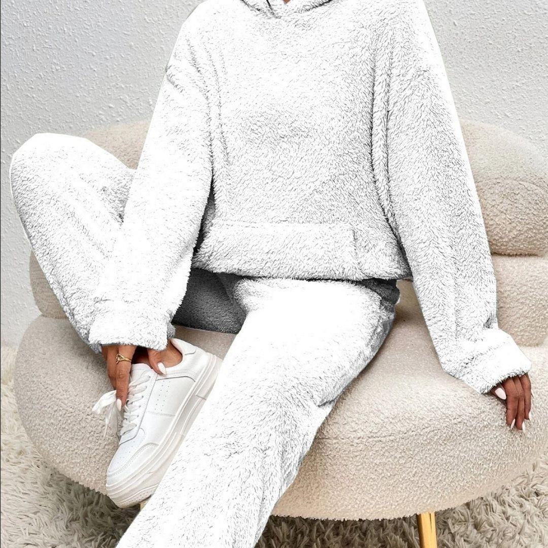 Women’s fleece loungewear set cosy winter tracksuit