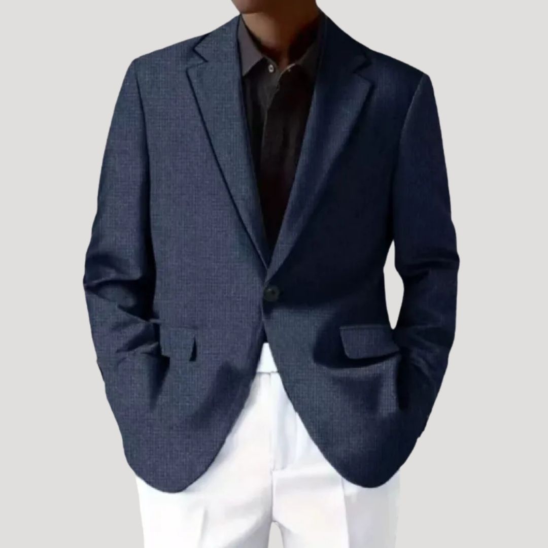 Men’s Textured Tailored Casual Blazer