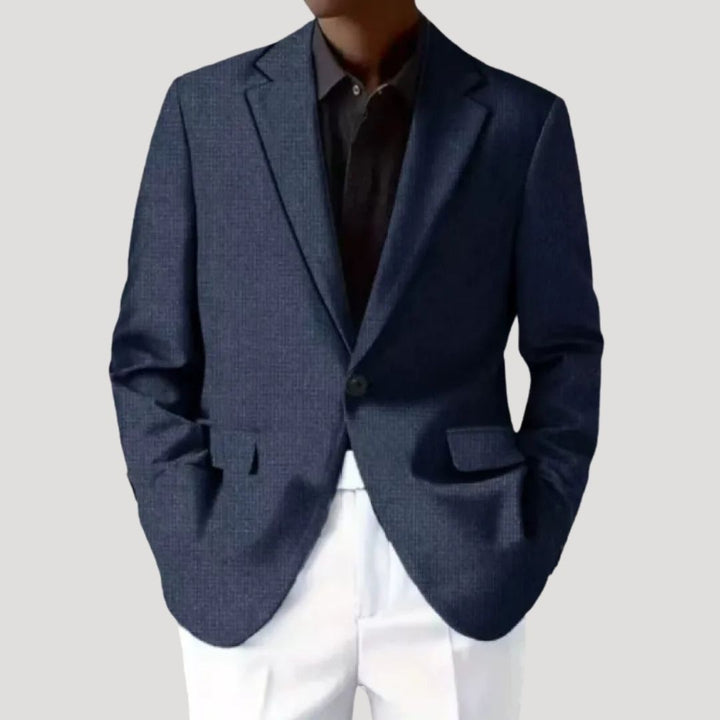 Men’s Textured Tailored Casual Blazer