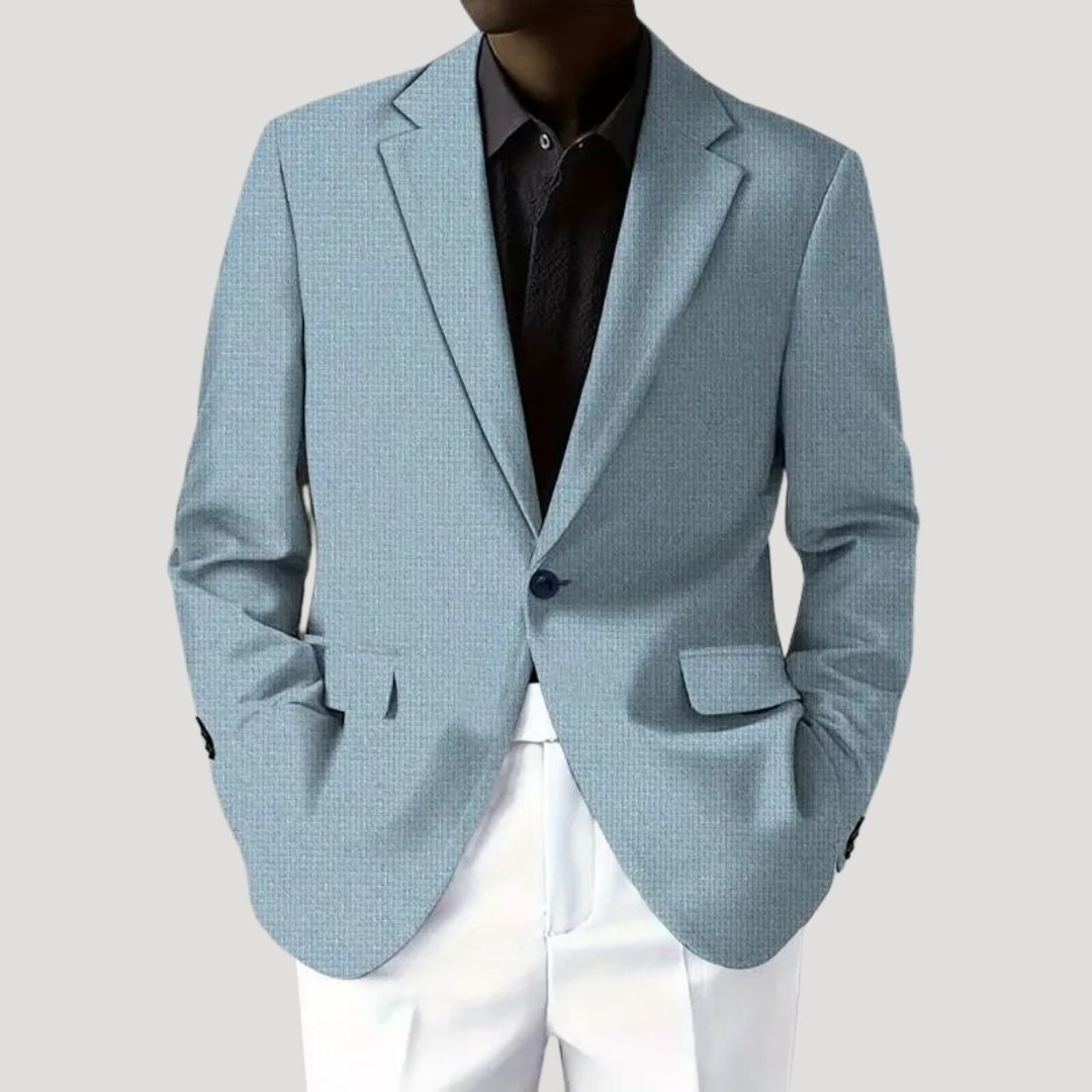 Men’s Textured Tailored Casual Blazer