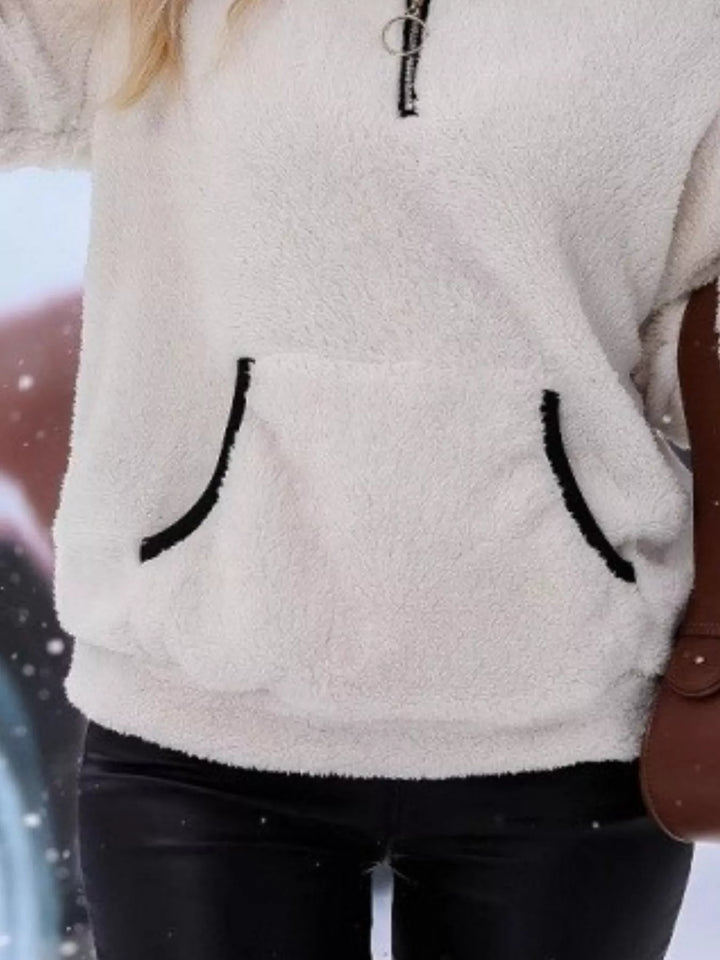 Women’s Half-Zip Teddy Fleece Pullover