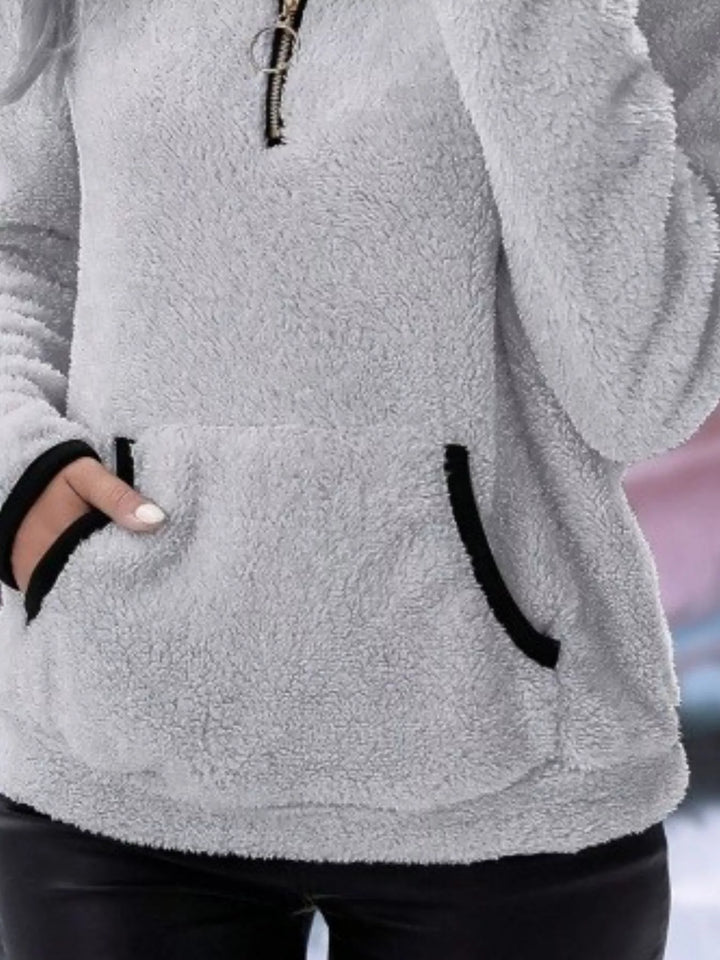 Women’s Half-Zip Teddy Fleece Pullover