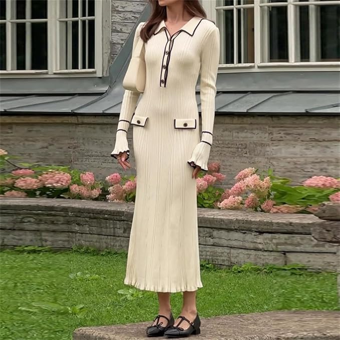 Women’s Colette Contrast Trim Midi Dress