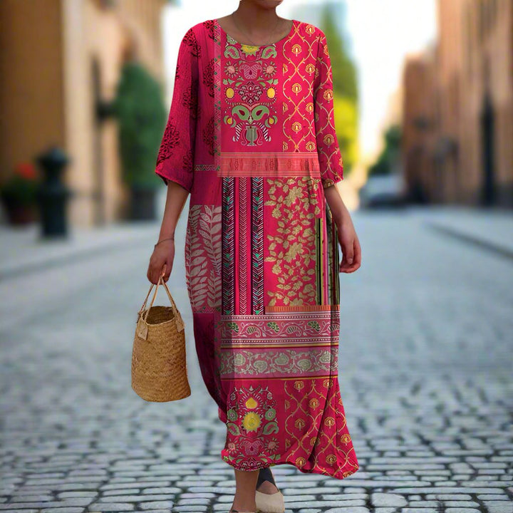 Women's Ethnic Bohemian Summer Maxi Dress