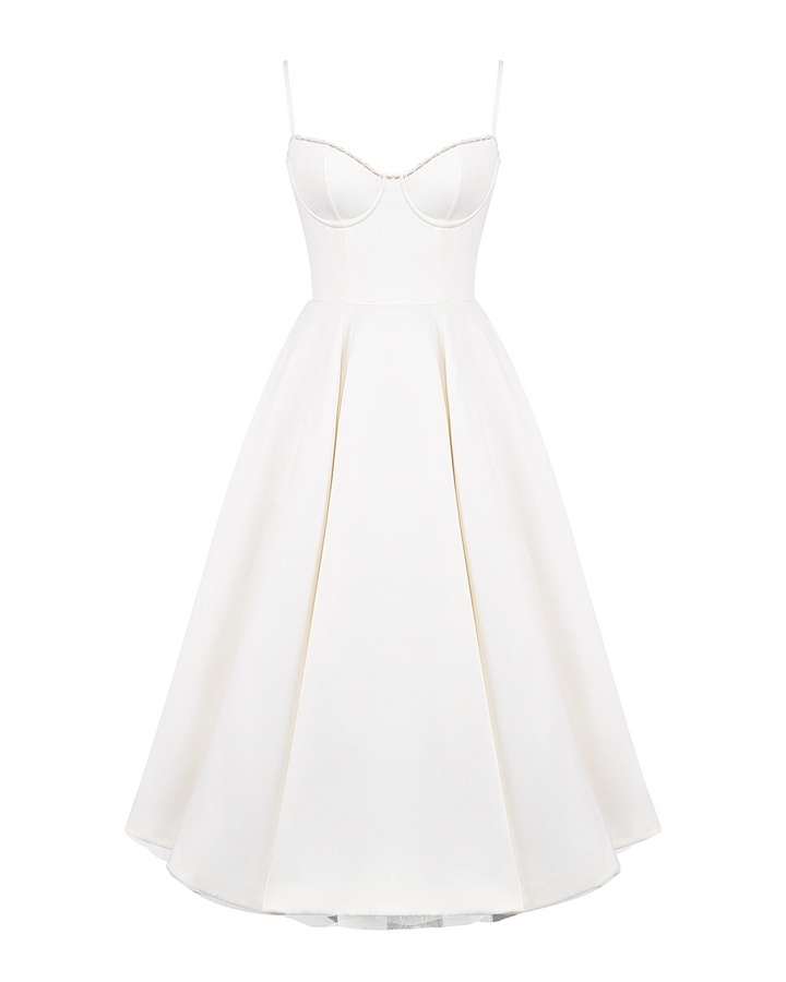 Elowen – Satin Midi Dress