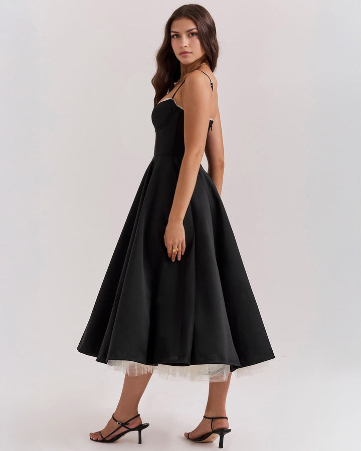 Elowen – Satin Midi Dress