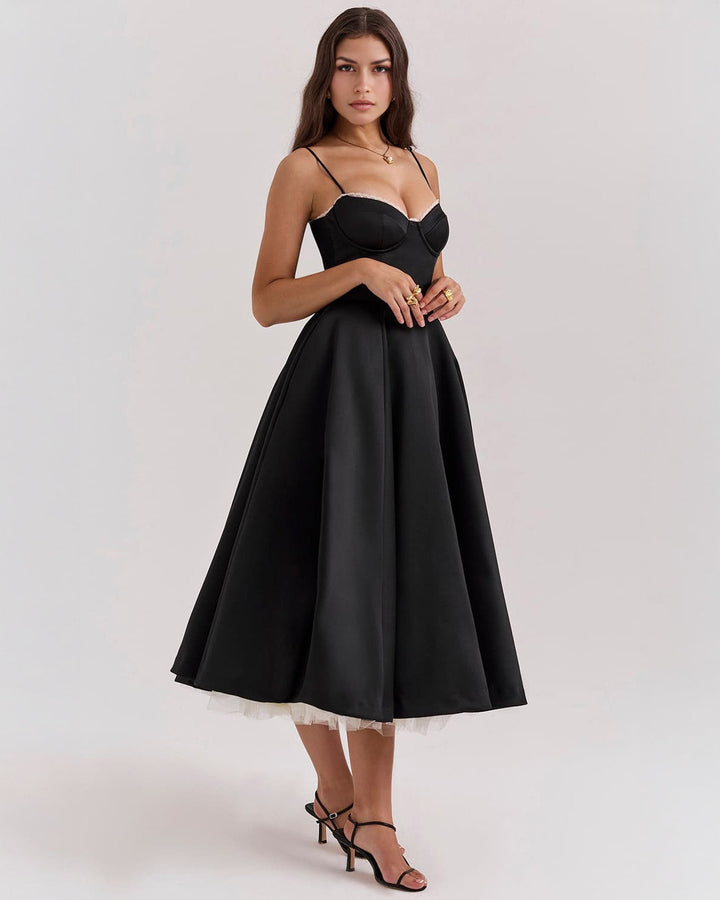 Elowen – Satin Midi Dress