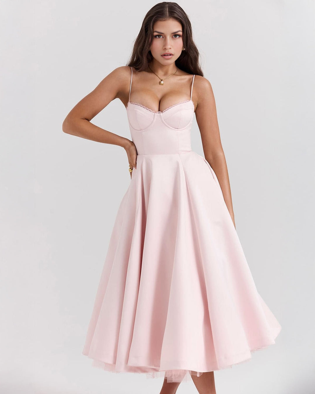 Elowen – Satin Midi Dress