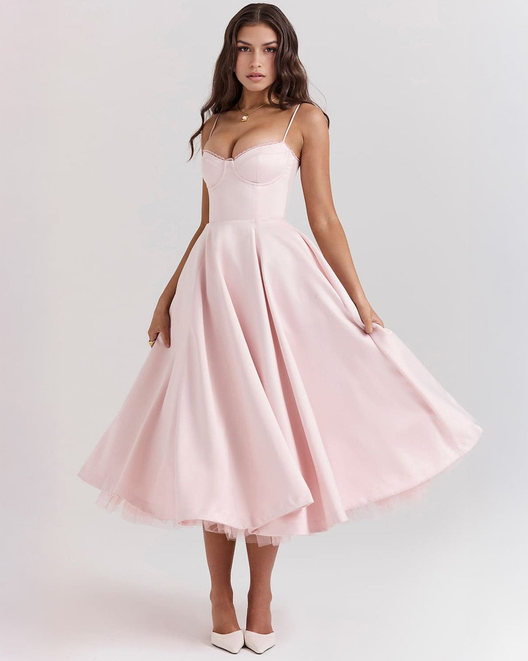Elowen – Satin Midi Dress