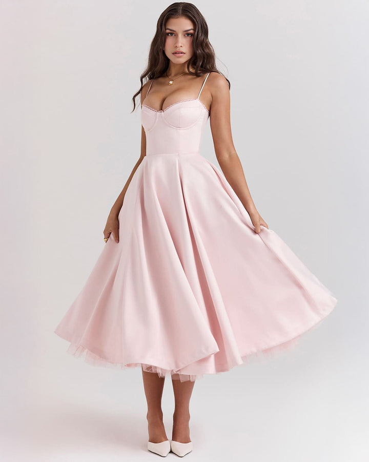 Elowen – Satin Midi Dress