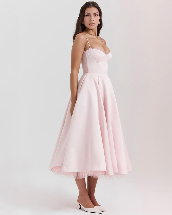Elowen – Satin Midi Dress