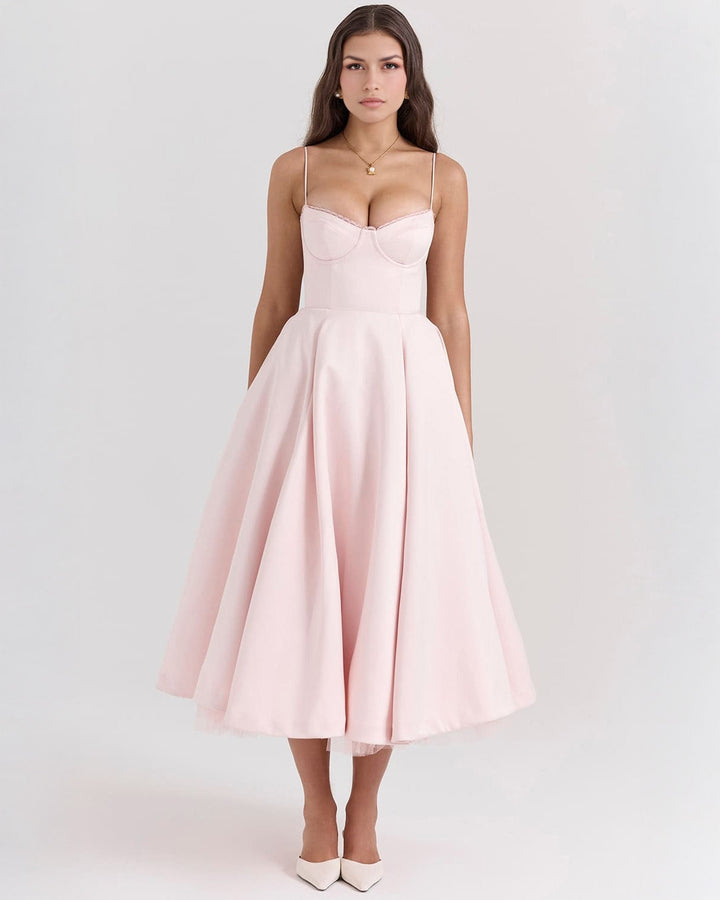 Elowen – Satin Midi Dress