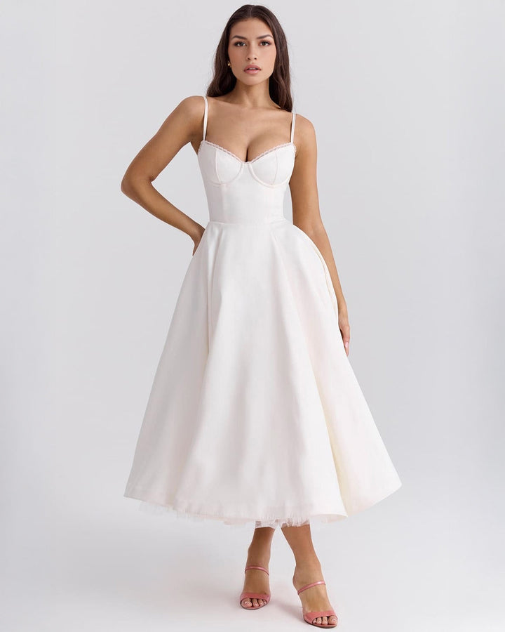 Elowen – Satin Midi Dress