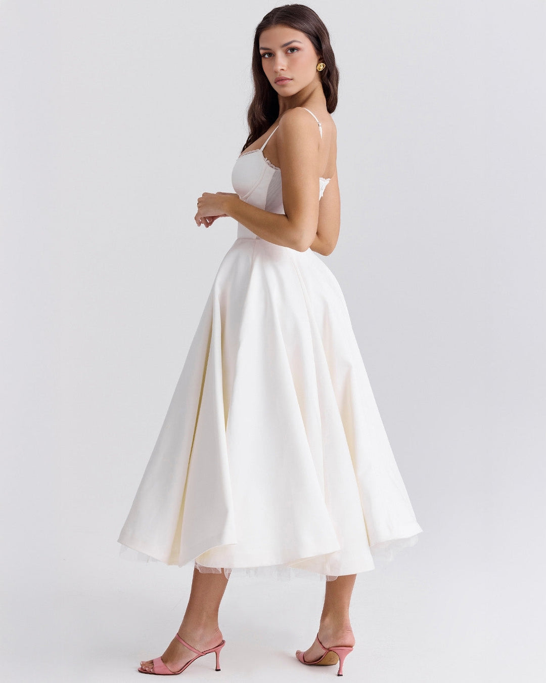 Elowen – Satin Midi Dress