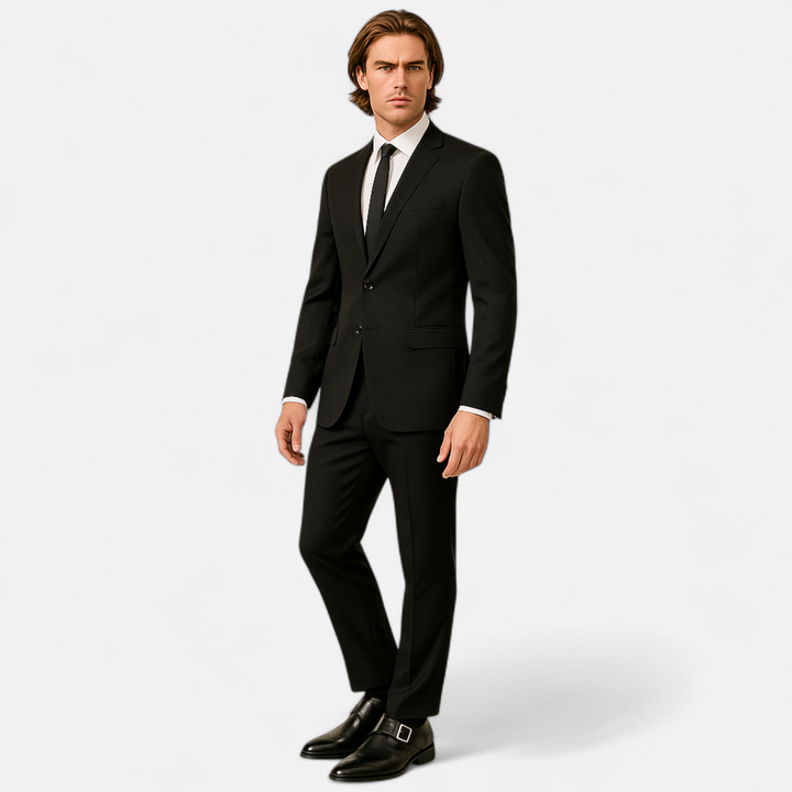 Men’s Monk Strap Dress Shoes - Single Buckle Brogue Detail Formal Loafers