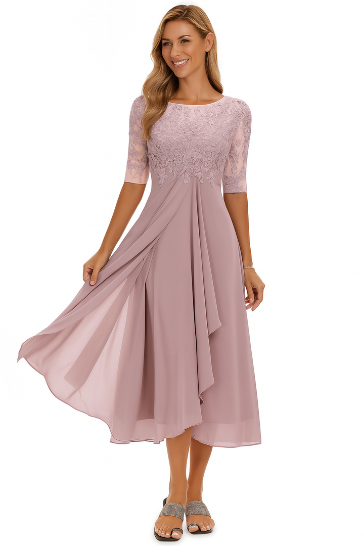 Women's Summer A-Line Midi Dress
