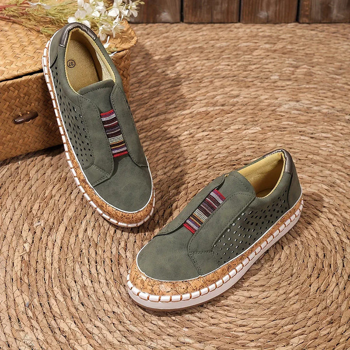 Women's Perforated Slip-On Sneakers