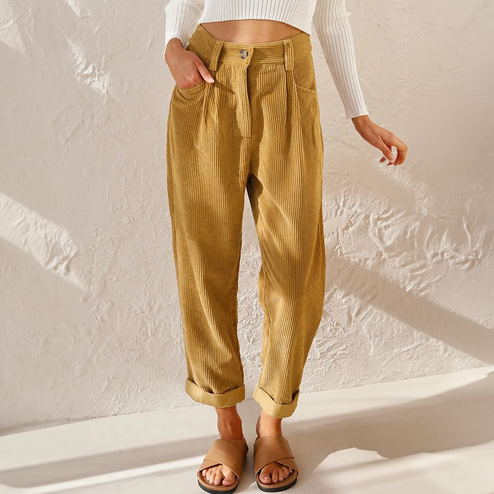 Women's Rose High-Waist Wide-Leg Pants