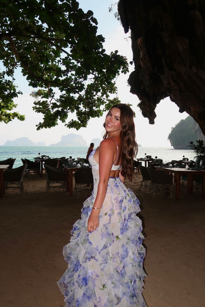Britney | Floral Long Dress