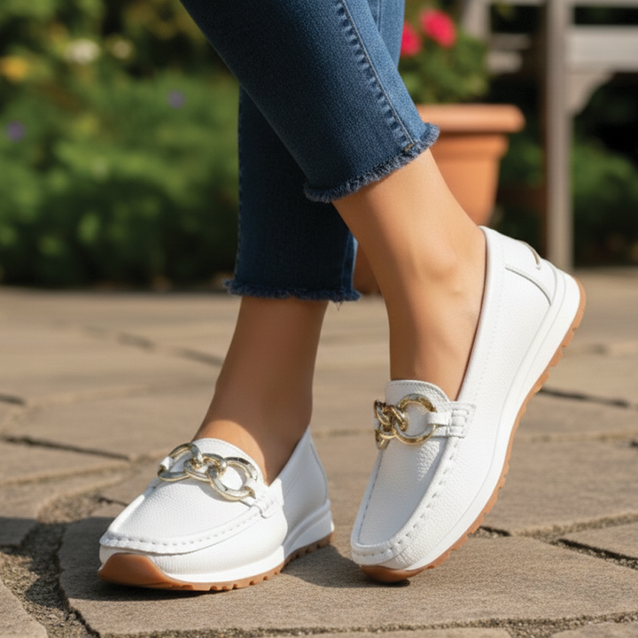 Flat Buckle Loafers