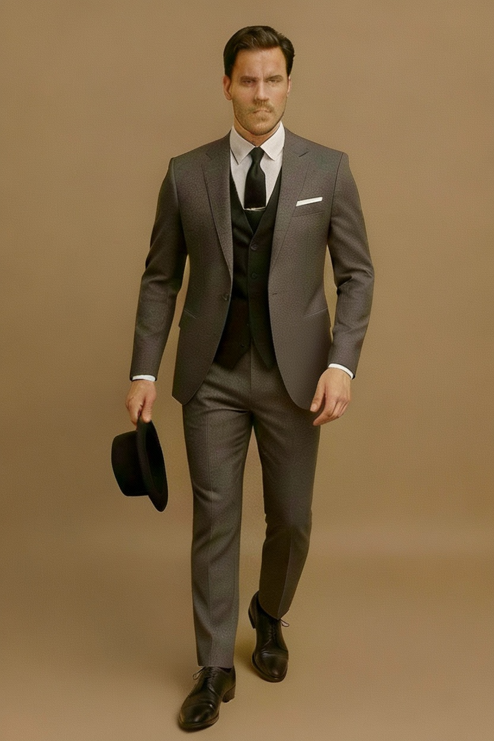 Men Spring Formal Three Piece Suit