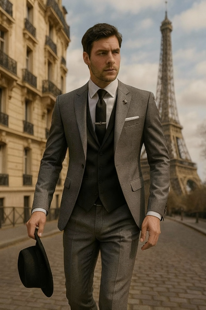Men Spring Formal Three Piece Suit