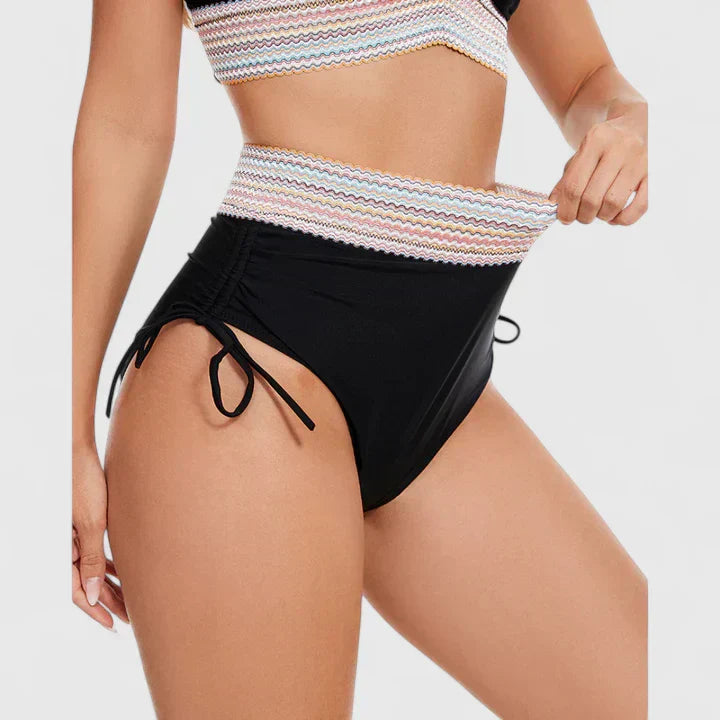 Women's High-Waisted Two-Piece Bikini Swimsuit Set