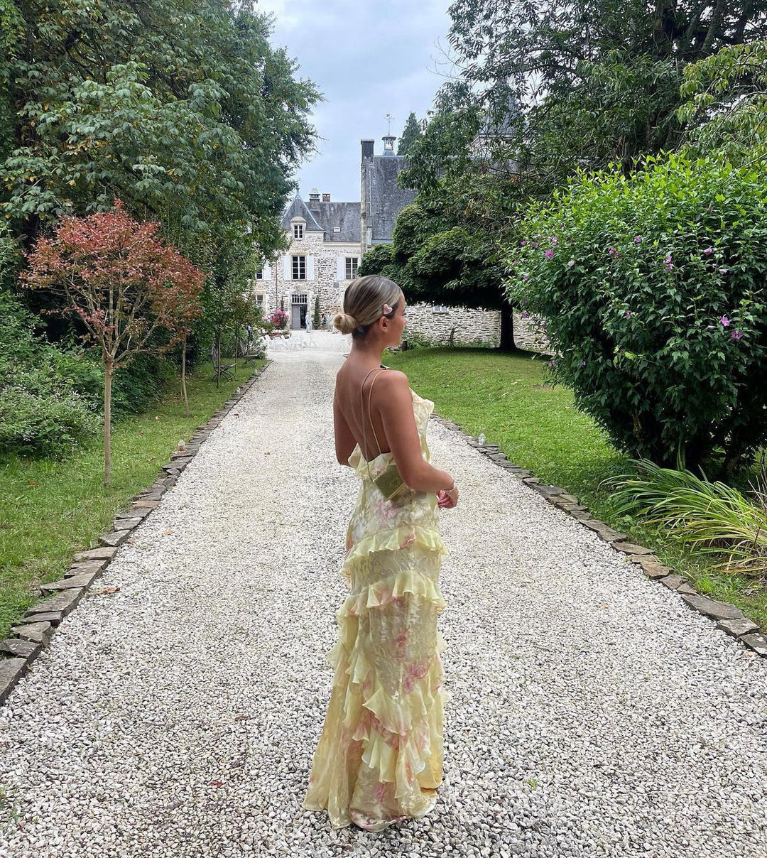Julie - Ethereal Flow Ruffle Maxi Dress