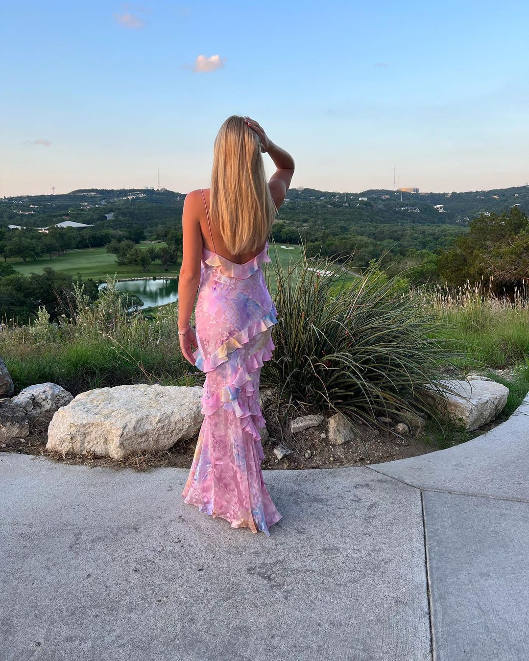 Julie - Ethereal Flow Ruffle Maxi Dress