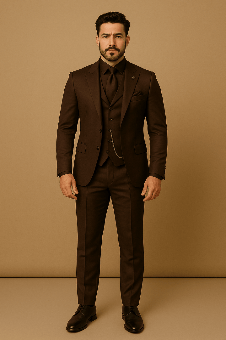 Men Spring Formal Three Piece Suit