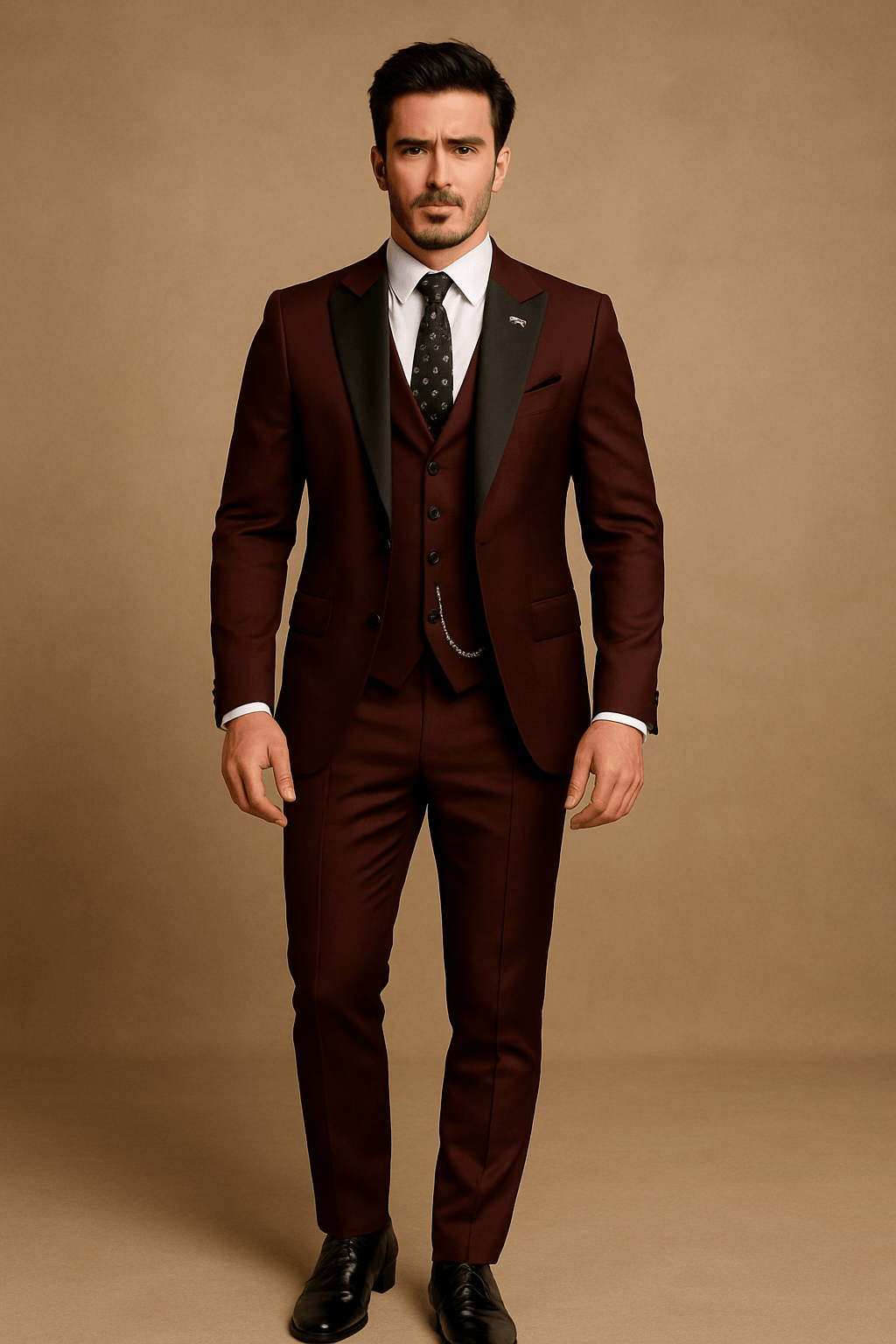 Men Spring Formal Three Piece Suit